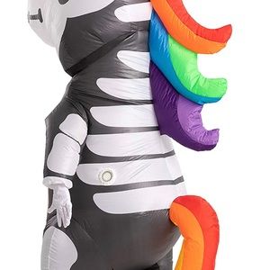 Inflatable Skeleton Unicorn Costume